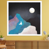 Bergvogellandschap Canvas Afdruk (Insitu (Woonkamer))