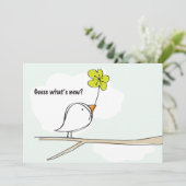 Bergvogels Foto Zwangerschap Aankondiging (Staand voorkant)