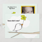 Bergvogels Foto Zwangerschap Aankondiging (Voorkant / Achterkant)