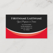 Bergvormen van peulvruchten op zwart monogram 3d-e visitekaartje (Achterkant)