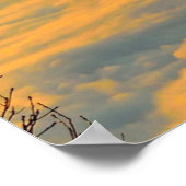 Bergvulkaan piek poster (Hoek)