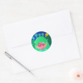 Bergwalvissen Ronde Sticker (Envelop)