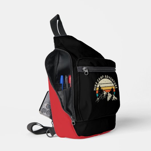 Bergwandel- en kampeeravontuur sling bag (Open)