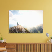 Bergwandelaar Canvas Afdruk (Insitu (Woonkamer))