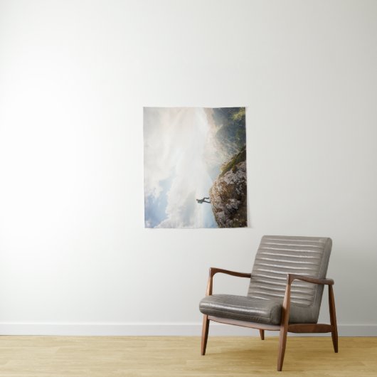 Bergwandelaar Wandkleed (In situ)