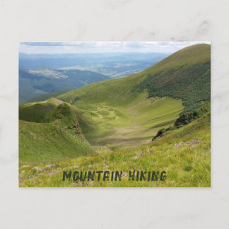 Bergwandelen/berglandschap Briefkaart