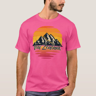 Bergwandelen Nieuw-Zeeland T-shirt