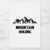 Bergwandelen Voedselcontainer Etiket (Enkel label)