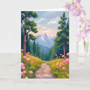 Bergwandeling Bloemrijke natuur landschap waterv Kaart