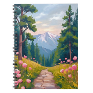 Bergwandeling   Bloemrijke Natuur Landschap Waterv Notitieboek