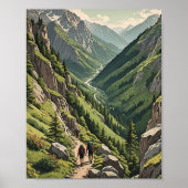 Bergwandeling Poster (Voorkant)