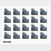 BERGWANDELING VIERKANTE STICKER (Vel)