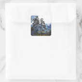 BERGWANDELING VIERKANTE STICKER (Tas)