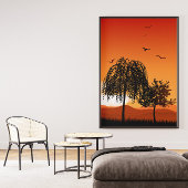 Bergwandkunst, Bergschilderijen Canvas Afdruk