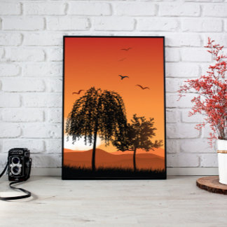 Bergwandkunst, Bergschilderijen Canvas Afdruk