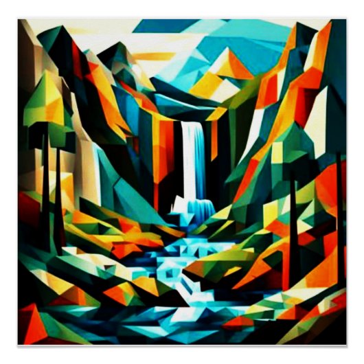 Bergwaterval 7 perfect poster (Voorkant)