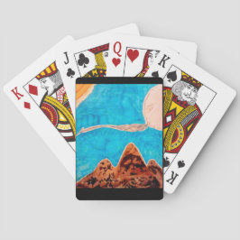 Bergweerscène Pokerkaarten