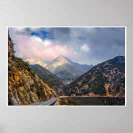 Bergweg Fotoafdruk | Schitterend Kloof Uitzicht Poster