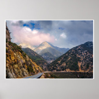 Bergweg Fotoafdruk | Schitterend Kloof Uitzicht Poster