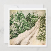 Bergweg in de Winter (Voorkant)
