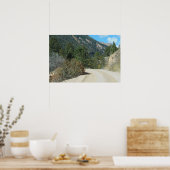 Bergweg Landschap Foto Natuur Wall Poster (Keuken)