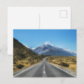 Bergweg Nieuw-Zeeland Natuur Landschap Briefkaart (Voorkant / Achterkant)