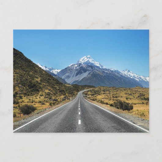 Bergweg Nieuw-Zeeland Natuur Landschap Briefkaart (Voorkant)