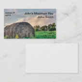 Bergweide hooibuis visitekaartje (Voorkant / Achterkant)