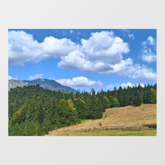 Bergweide Landschap - Wilde Natuur Roemenië Raamsticker