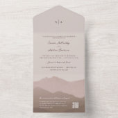 Bergweide Weddenschap All In One Uitnodiging (Binnen)