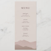 Bergweide Weddenschap Menu (Voorkant)