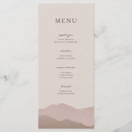 Bergweide Weddenschap Menu