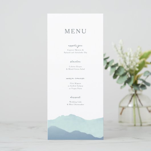 Bergweide Weddenschap Menu (Staand voorkant)