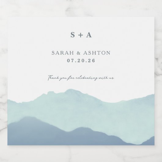 Bergweide Weddenschap Sparkling Wijnetiket (Enkel label)