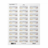 Bergweide Wilde Bloemen Aquarel Bruiloft Etiket (Full Sheet)