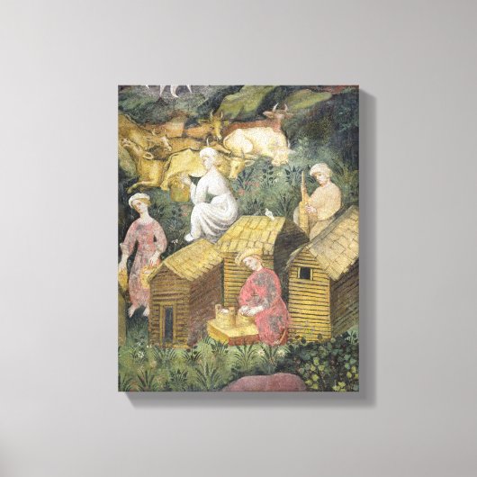 Bergweiden Canvas Afdruk (Voorkant)
