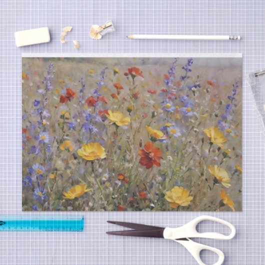 Bergwildebloemen Decoupage Tissuepapier (Craft)