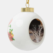 BERGWINTER KERAMISCHE BAL ORNAMENT (Links)
