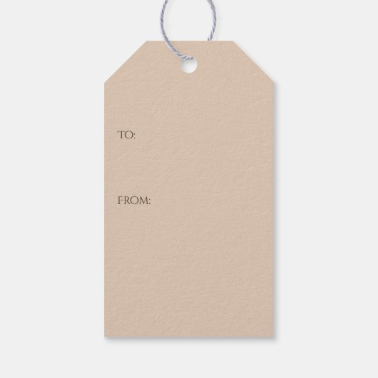 Bergwinterlandschap met herten cadeaulabel (Achterkant)