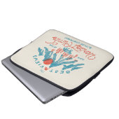 bergwolf klimmen wandelen buiten laptop sleeve (Voorkant onderkant)