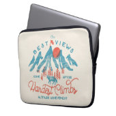 bergwolf klimmen wandelen buiten laptop sleeve (Voorkant Links)