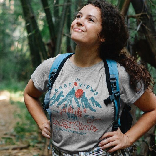  bergwolf klimmen wandelen buiten t-shirt