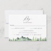 Bergwoud RSVP met vleeskeuzekaart (Voorkant)