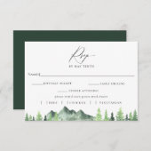 Bergwoud RSVP met vleeskeuzekaart (Voorkant / Achterkant)