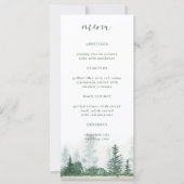 Bergwoud Waterverf-weddenschap menu (Voorkant)