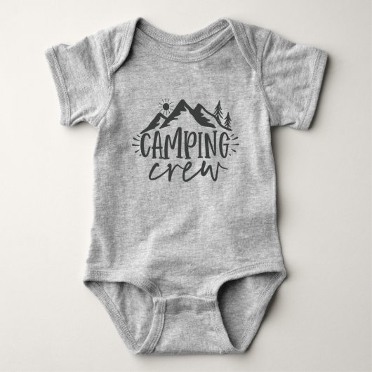 Bergwoud Zonsopgang Camping Bemanning Romper (Voorkant)