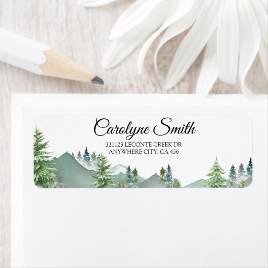 Bergwoudbruiloft Etiket (Insitu)