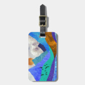 Bergzicht Bagagelabel (Voorkant verticaal)