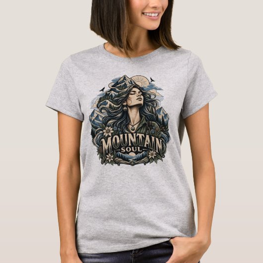 Bergziel Vrouw T-shirt (Voorkant)