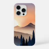 Bergzonneopgang iPhone Hoesje (Achterkant)